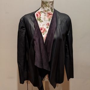 Zara Basic Collection Faux Leather & suede Blazer/jacket